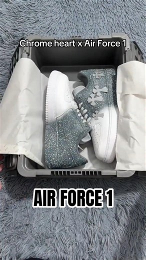 Chrome Hearts x Nike Air Force 1 Unboxing! ✝️👟 #shorts