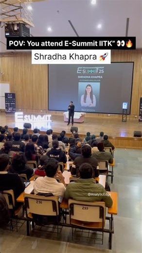 Shradha Khapra at IIT Kanpur ✨ #iitkanpur #iit #iitjee #motivational #engineering #college #shorts