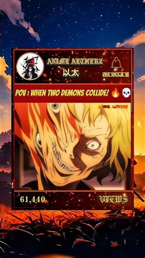 POV : When Two Demons Collide! 🔥😈 #shorts #mixtape #anime