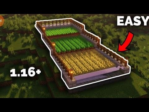 A semi automatic crop farm in Minecraft #minecraft #nobatidao #batidao