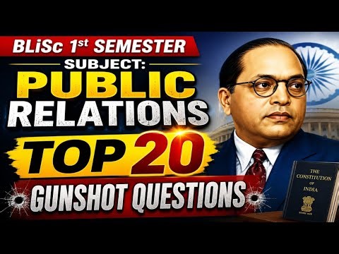 BLiSc 1st Semester Public Relations in LICs Important Questions in Ambedkar Open University