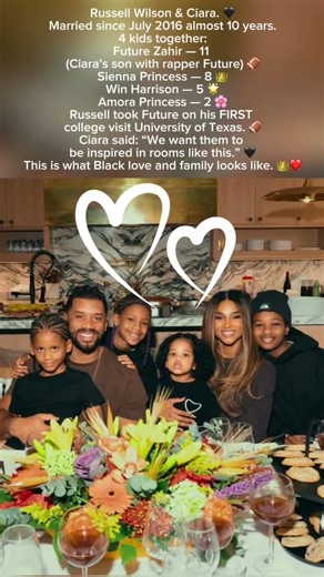 Russell Wilson & Ciara Real Love. Real Family. Real Blessings. 🖤❤️