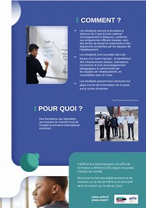 Orientation | L’AEFE et le CNED proposent une offre de formation à différents BTS depuis les lycées français du monde : 👉commerce international au Lycée Lyautey de Casablanca et au Lycée Regnault.Officiel de Tanger ; 👉tourisme au Lycée Franco-Hellénique Eugène Delacroix, Ελληνογαλλική σχολή d'Athènes. Infos ➡️https://tinyurl.com/34w3jwjy France Diplomatie Ministère de l’Education nationale et de la Jeunesse Ministère de l'Enseignement Supérieur et de la Recherche | AEFE - Agence pour l'enseign