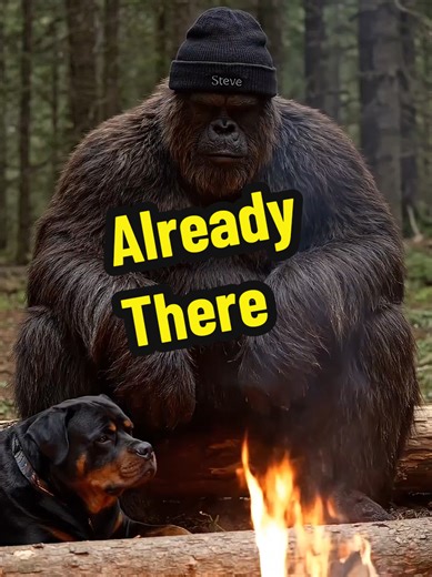 Turns out I planned this better than I thought. #Bigfoot #SasquatchSteve #ForestLife #GenXHumor #Relatable Funny Bigfoot forest vlog where Steve reflects on retirement while sitting by a quiet campfire at night. Dry, old-school sarcasm featuring Sasquatch Steve and his Rottweiler Loki.