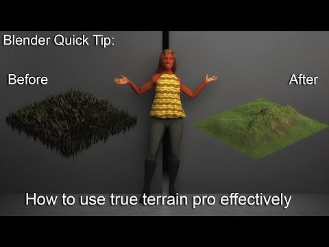 Blender Quick Tip: How to effectively use the True Terrain addon