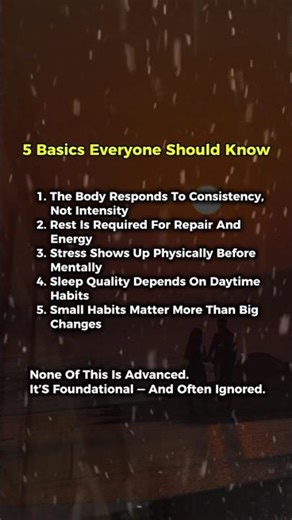 5 basics everyone should know