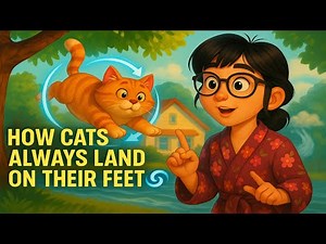 The Science Behind a Cat’s Perfect Landing 🧠🐾 | Physics of the Righting Reflex
