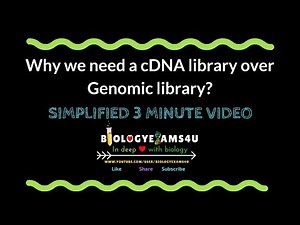 Why we need a cDNA library over Genomic library?