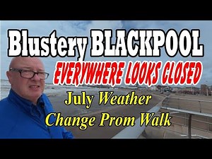 Central to South Pier BLACKPOOL - Windy Prom Walk
