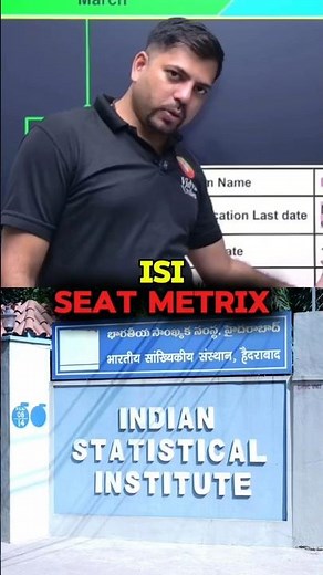 ISI Seats 2026 😳 B.Stat & B.Math Seat Details #harshsir #jeemains
