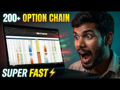 Complete Option Chain Excel Tool 🔥 Live OI, And You Can Generate Auto Buy Sell Signals