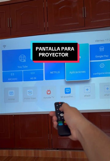 Pantalla para proyector Goojodoq de 100 pulgadas