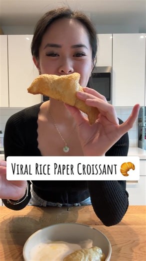 I’m impressed with whoever created this viral rice paper croissant recipe. But I’m here to see if this recipe is one I’d repeat 🙋🏻‍♀️. #ricepapercroissant #ricepaper #viralrecipe #croissant #strugglemeals