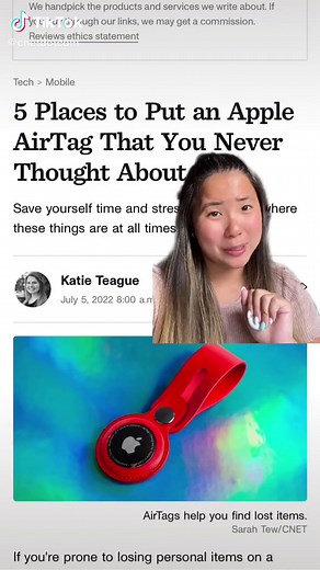 5 places to put an #AppleAirTag that you may have never thought about. #apple #airtag #tipsandtricks #hacks #tech #techtok #appletips #tracking #airtags