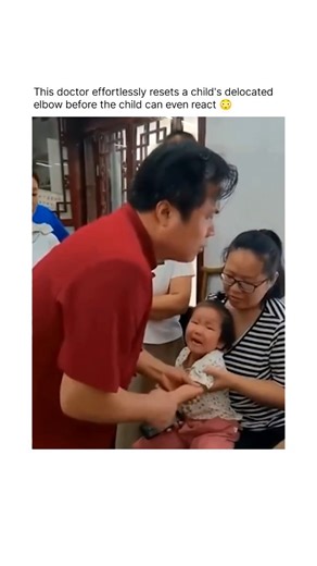 Howzy Works 💡 on Instagram: "When a young child dislocates their elbow, a common injury called nursemaid’s elbow, the radial bone slips out of its ligament. With the right technique, a doctor can gently guide it back into place, often restoring full movement immediately and with minimal pain. This quick procedure works because of precise knowledge of anatomy and careful manipulation. . Follow us @howzyworks for more 🤝 . Credit - Unknown"