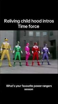 Power Rangers time force-Official opening them and theme song