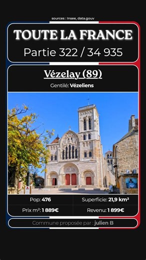 France : Vézelay (89) | Partie 322 / 34 935 #shorts #france