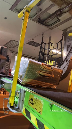 AIR CAIRO AIRBUS 320 BAGGAGE HANDLING SYSTEM.✈️💜 #baggage #handling #reelsviralシ | Mohammad Sumon