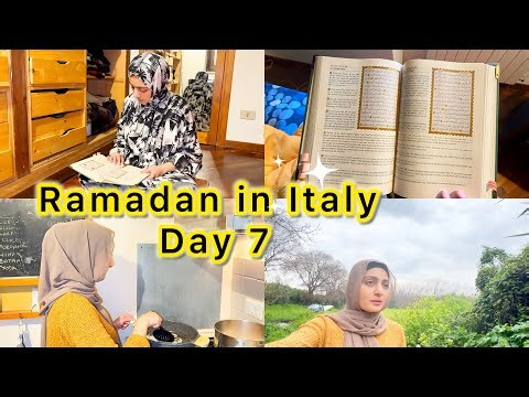 Ramadan in Italy as a Couple 🇮🇹 Our Sehri and Iftar Routine | Dhikr + Quran + Skin Care #ramadan2025