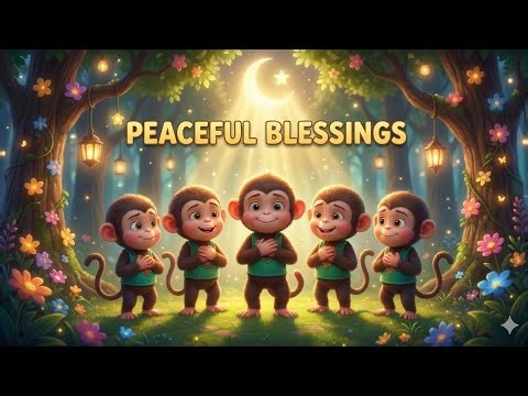 Five Little Monkeys | Islamic Toddler Nasheed Forest Animals Kids Song