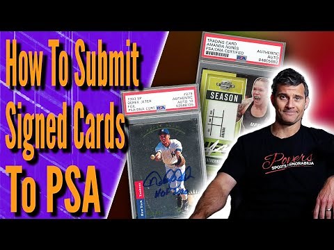 How to Submit Your Autographed Sports Cards to PSA For Encapsulation & Grading in 2022 | PSM