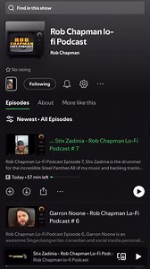 The Rob Chapman lo-fi podcast is available now to stream on Spotify and lots of other nice platforms! Coming up I have interviews with @riffsandbeards @dweezilzappa and many more incredible people! #robchapman #robchapmanlofipodcast #guitar #podcast #chapmanguitars #guitarist | Rob Chapman