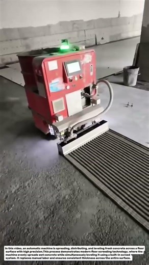 Automatic Concrete Leveling Machine | Smart Floor Screeding Technology.
