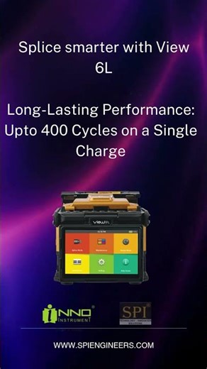 INNO View 6L Core Alignment Fusion Splicer with Advanced Features | SPI Engineers