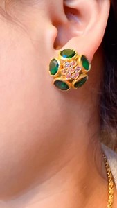 Available san2 earring nanappi 1st readymade available Vyas jewellery collection 8731958966 | Vyas Jewellery