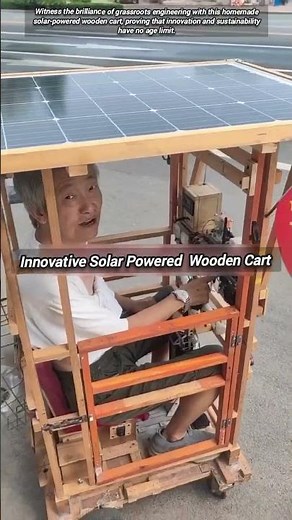 Innovative Solar Powered DIY Wooden Cart