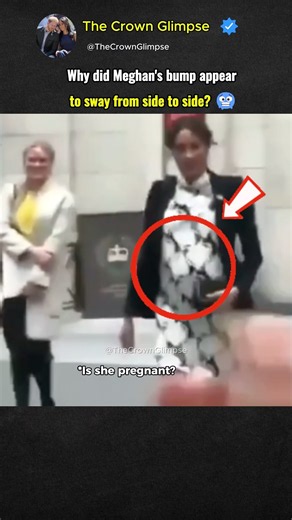 Why did Meghan's bump appear to sway from side to side? 🥶 #meghanmarkle