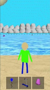 baldis go's to the beach ⛱️ (baldis basic super rp revival Roblox