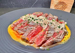 Receta de bavette con calabaza y salsa de chalotas | El Diario Vasco