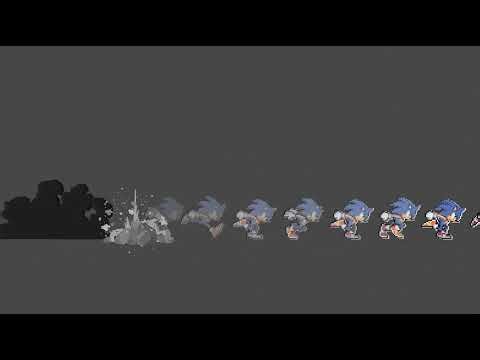 Sonic archie vs Hyper sonic quick animation.