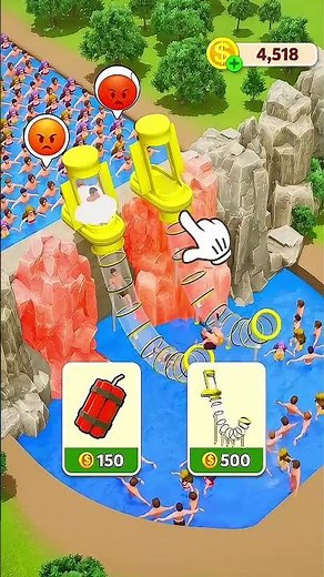 Fat Girl Water Slide Game Funny Gameplay 😂 #shorts