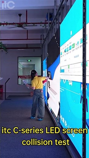 🛠️ itc LED Screen Impact Test💥 Part of our strict QC process ensures advanced reliability of display
