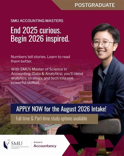 SMU Master of Science in Accounting (Data & Analytics) – Apply Now