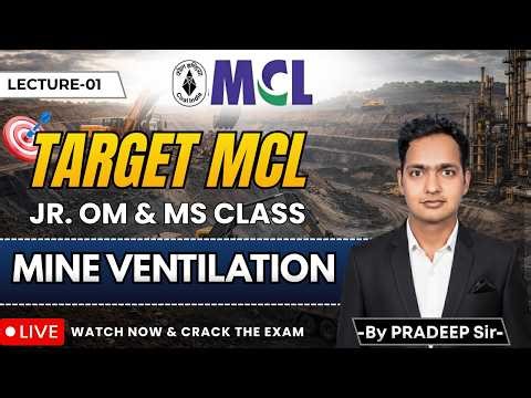 MCL 2026 | Mining Sirdar | Overman | Mining Exam | MINE VENTILATION | Most Important Topic