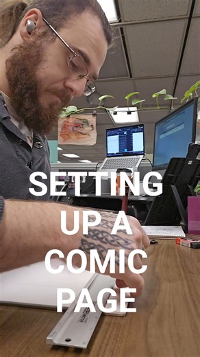 How I set up my Comic Pages #layout #pencil #sketch #comic #comics #wip #instruction