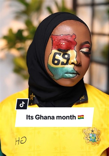 Happy 69th Birthday in advance to Ghana, my motherland 🇬🇭✨ A land of gold, culture, resilience, and unmatched beauty. Forever proud to call you home ♥️ #6thmarch #ghanaindependence #ghanaindependenceday #ghanamakeup #faruzayakubu