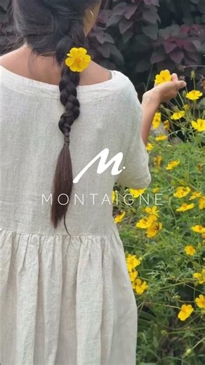 Montaigne Paris | Juni Linen Dress Houndstooth