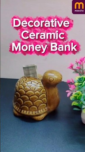 Most Unique Decorative Ceramic Money Banks Unboxing & Review! 🐢☎️ #meesho #shorts