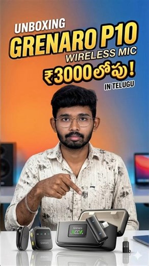 Best Budget Mic for YouTubers! 🔥 Grenaro P10 Mic Review with Audio Test in Telugu ll