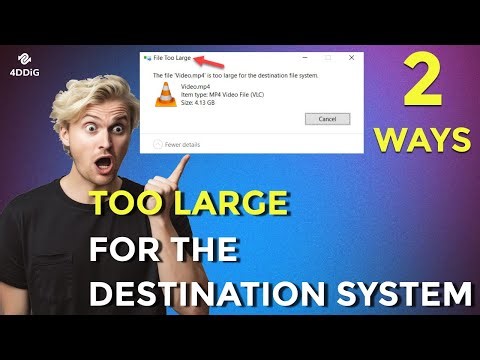 FIXED! -How to Solve "File is too Large for the Destination System"| FAT32 TO NTFS WITHOUT DATA LOSS