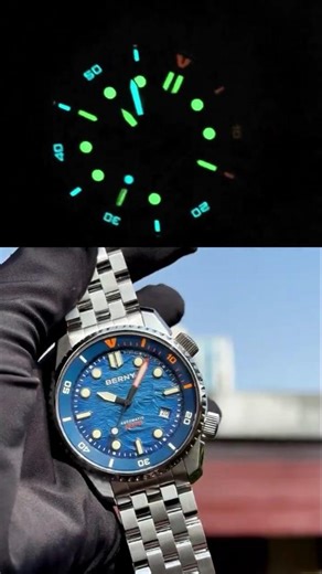 The ocean got caught. 👊🌊200M WR ● Super Luminous ● Sapphire ● Automatic Dive Watch