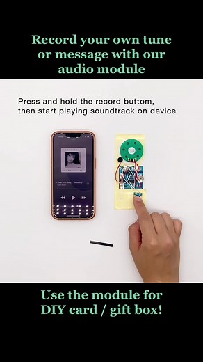 Customizable Audio Module for DIY Cards and Gifts