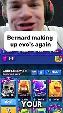 Bernard predicting future evo's #funny #jynxzi #clashroyale #twitch