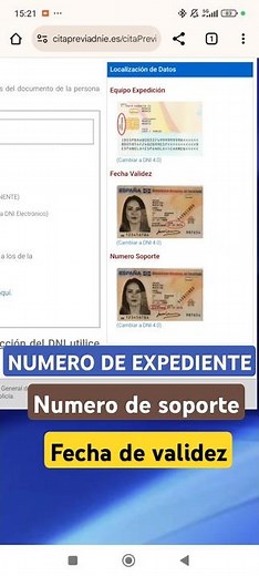 Where is the issue number, VALIDITY DATE and DNI support number?