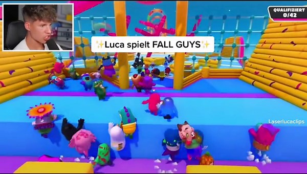 Luca spielt PC Games: Fall Guys Herausforderungen
