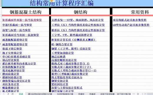 结构计算软件汇总